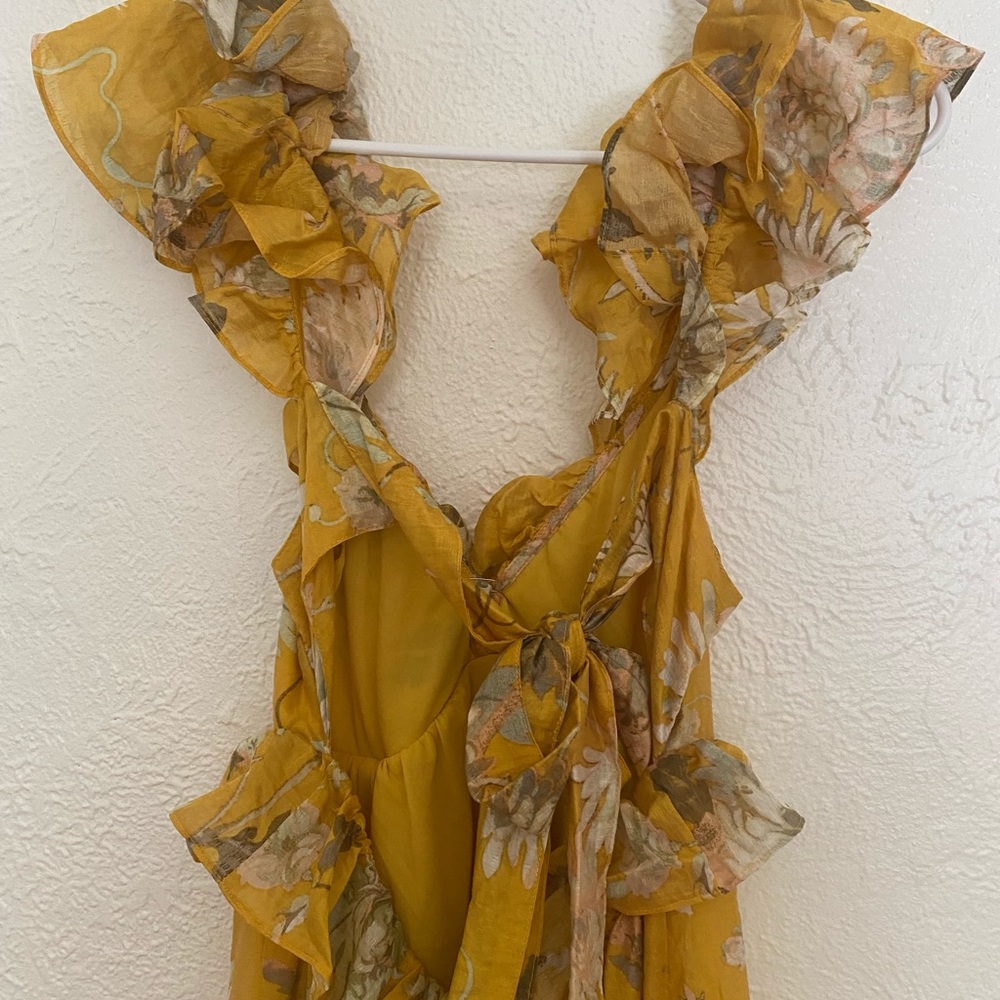 Yellow Floral Dress H&M